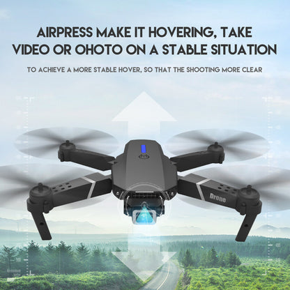 E88 Pro WIFI FPV Quadcopter with Fordable HD 4K Wide Angle Dual Camera Drone RC