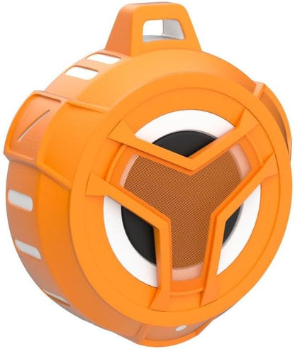 Bluetooth Shower Speaker, IPX7 Waterproof Portable Wireless Small Mini Speakers, Floating, 2000 Mah with RGB Light for Pool, Beach, Boat, Kayak Accessories, Gifts for Men and Women -Orange